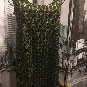 vintage Style Black & Gold jumper dress